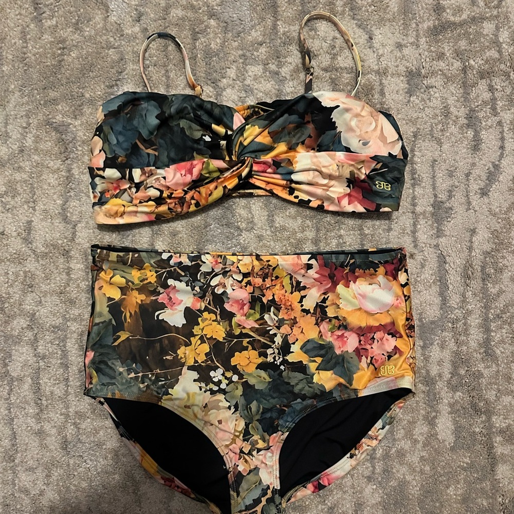 Albion Multicolor Bikini Set with 2 tops and 1 bottom